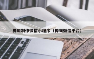 温州桦甸制作微信小程序（桦甸微信平台）